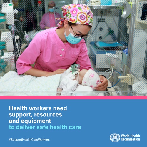 Year of Health and Care Workers 2021 campaign social media card.